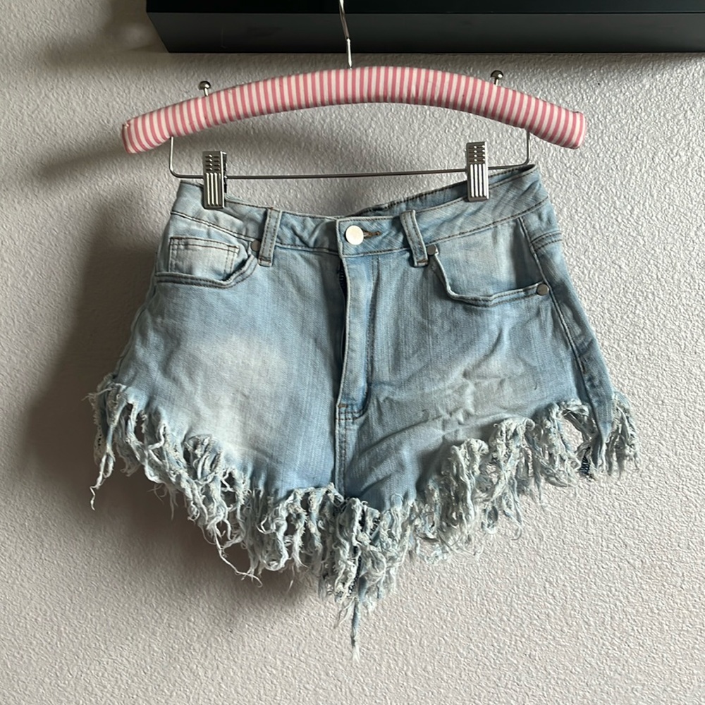 distressed shorts